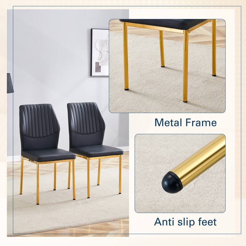 Luxurious Ergonomic Dining Chair Set - Stylish and Comfortable