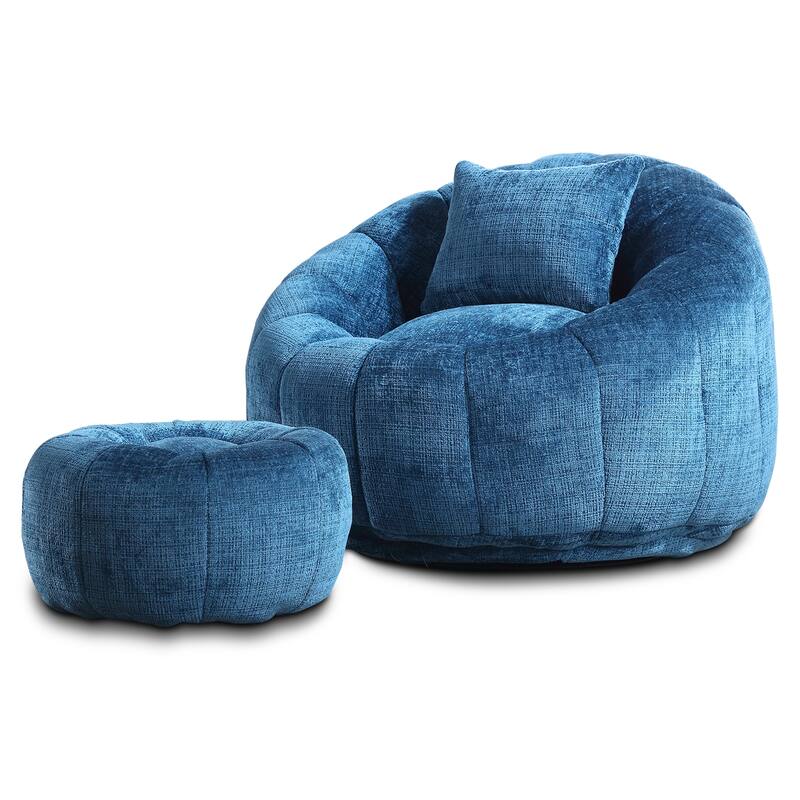 Bean Bag Chairs With Ottoman for Living Room