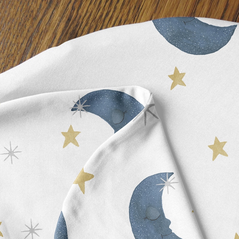 Sweet Jojo Designs Moon Star Nursing Breastfeeding Pillow Cover Case (Pillow Not Included) Blue Watercolor Bear Gender Neutral
