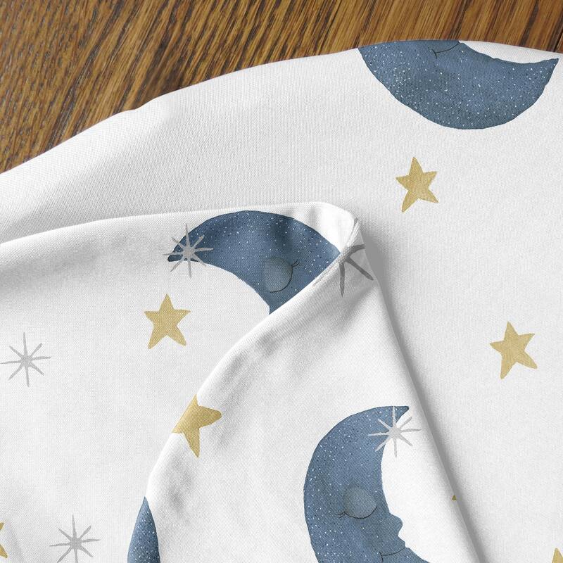 Moon and Star Boy or Girl Baby Cocoon and Beanie Hat Sleep Sack - 2pc Set - Navy Blue Gold Watercolor Celestial Gender Neutral
