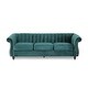 preview thumbnail 24 of 25, Bowie Glam Velvet Sofa by Christopher Knight Home Teal+Dark Brown