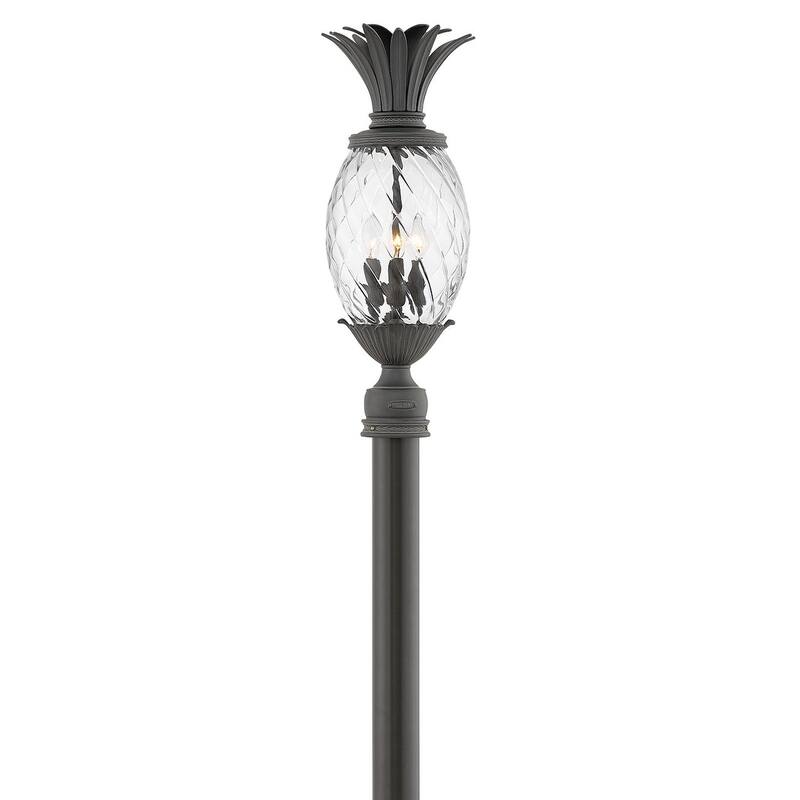Hinkley Lighting Plantation 12v 10.5w 3 Light 25" Tall Single Head - Museum Black