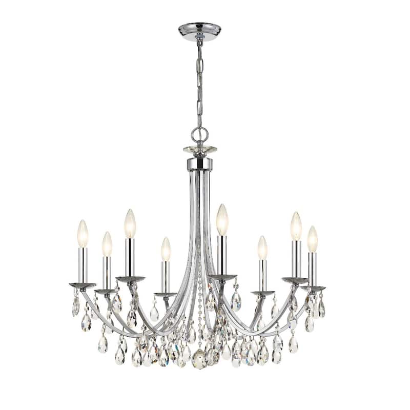 Crystorama Lighting Group Bridgehampton 8 Light 28" Wide Crystal