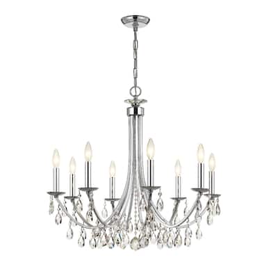 Crystorama Lighting Group Bridgehampton 8 Light 28" Wide Crystal