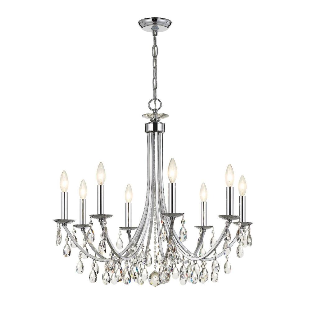 Crystorama Lighting Group Bridgehampton 8 Light 28" Wide Crystal