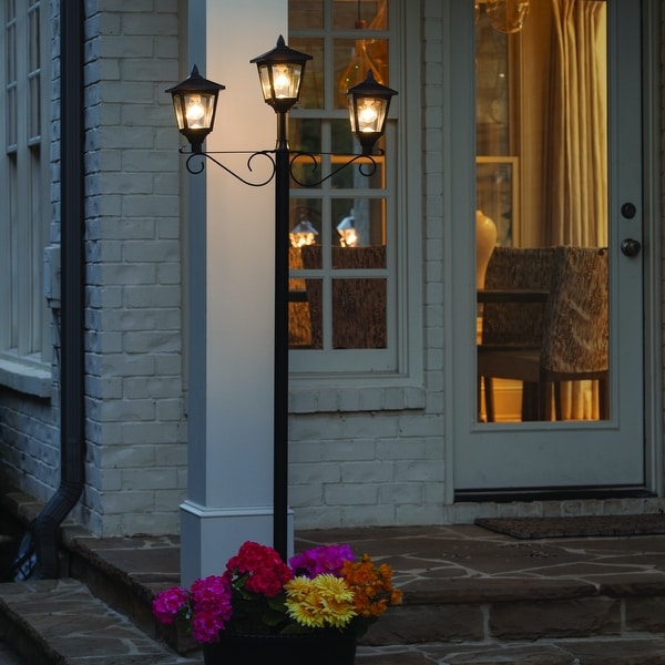 Solar bed lamp outlet