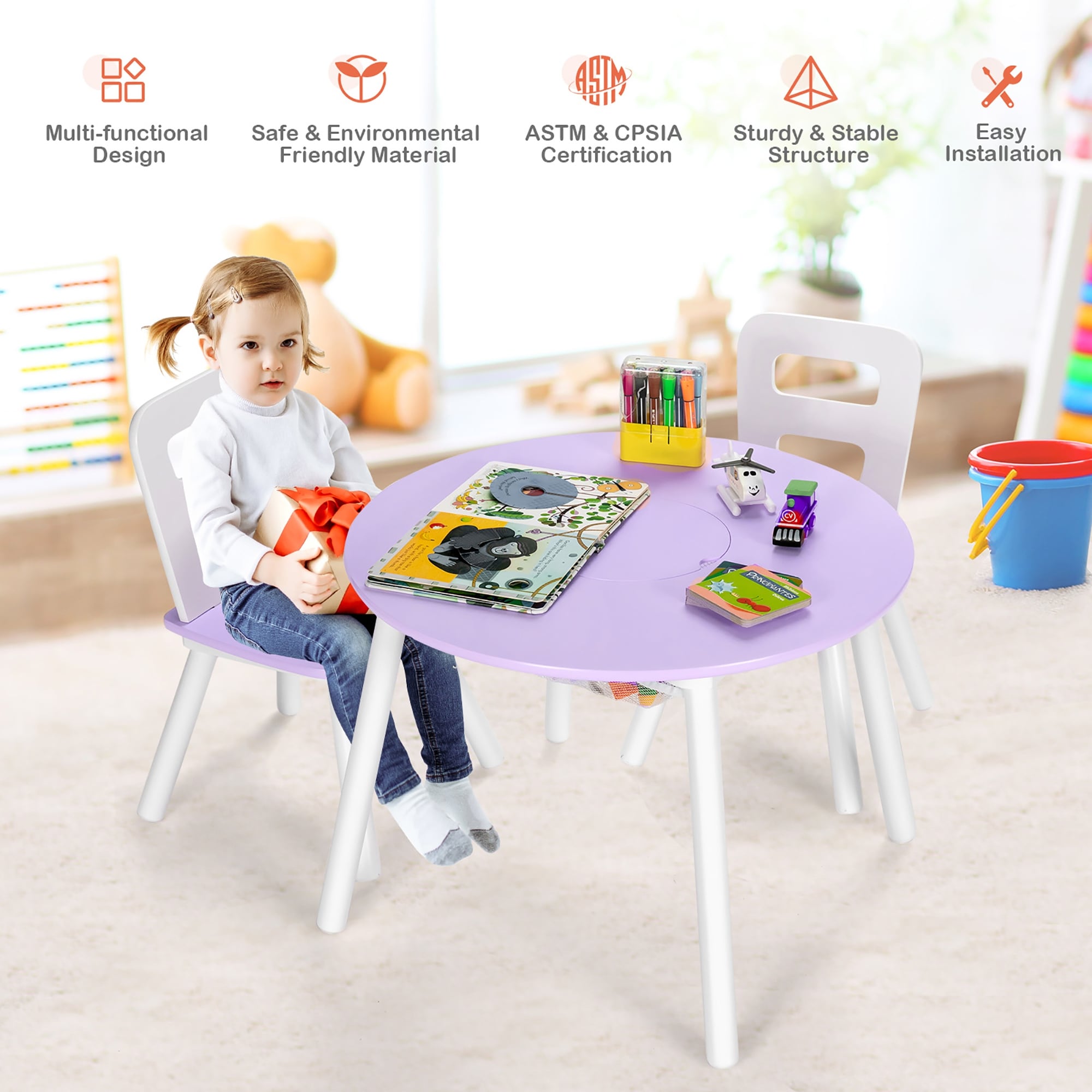 Kidkraft round table and chairs discount