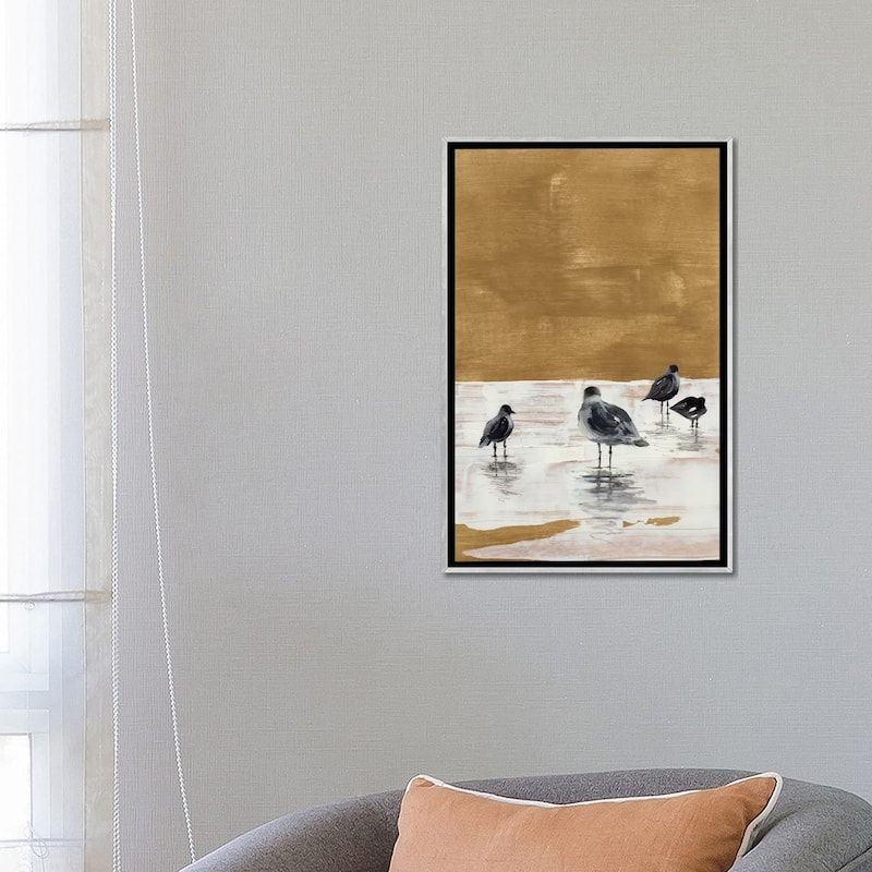 iCanvas "Seagulls Chillin'" by Lanie Loreth Framed