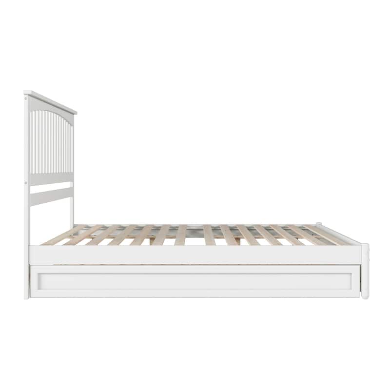 Everett Platform Bed with Panel Footboard and Twin XL Trundle