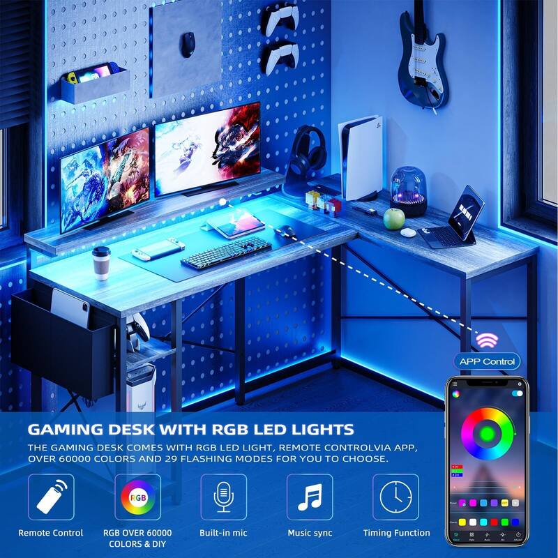 L Shaped Gaming Computer Desk