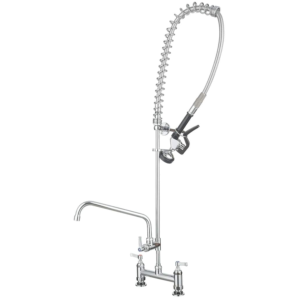 WIZ Pull Down 2-Handle Pre-Rinse Spray Utility Kitchen Faucet