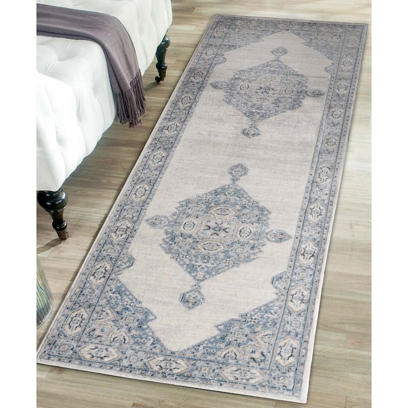 Superior Kailani Modern Farmhouse Medallion Indoor Runner or Area Rug