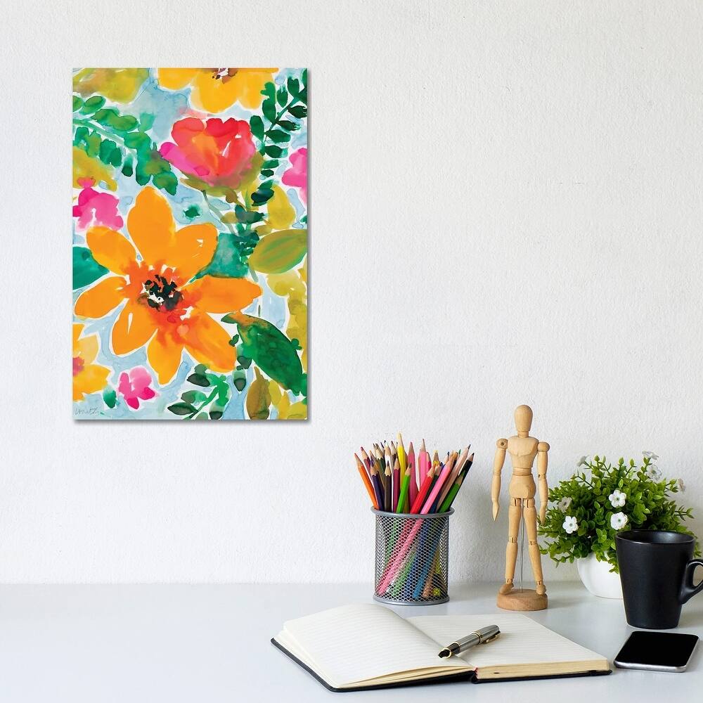 iCanvas "Bright and Cheery Blooms" by Lanie Loreth Canvas Print