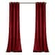 preview thumbnail 55 of 95, Porch & Den Lapeyrous Velvet Solid Room Darkening Window Curtain Panel Set
