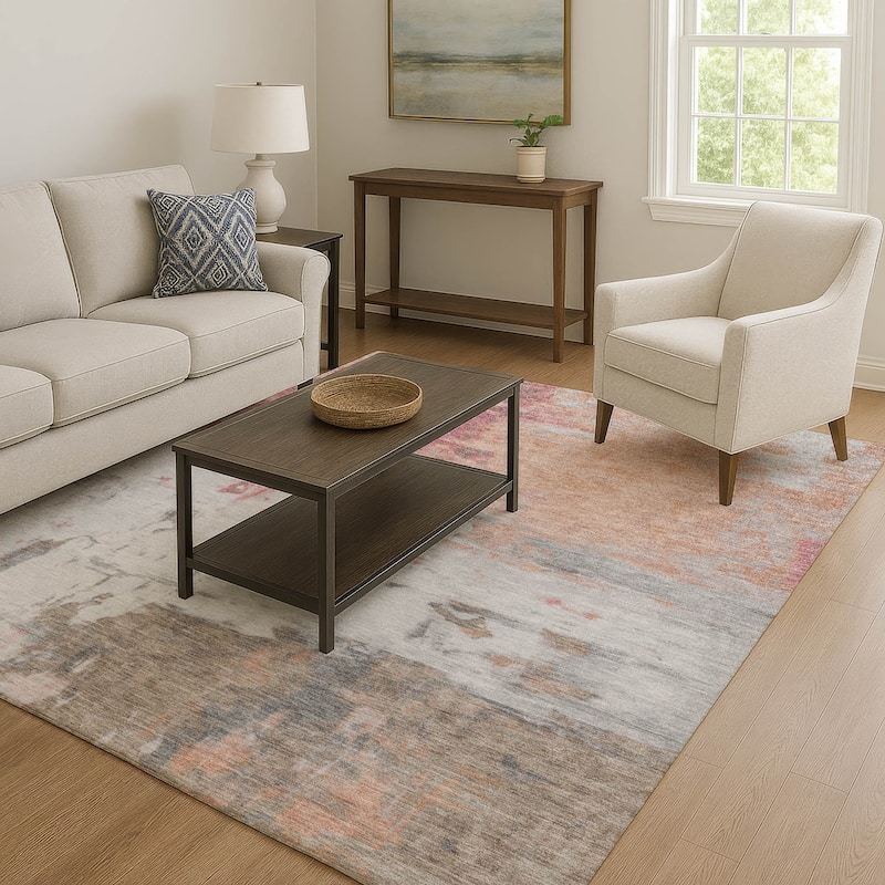 Premium Washable Super Soft Abstract Watercolor Mayfield Rug