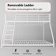 preview thumbnail 9 of 7, Twin Over Full Metal Bunk Bed with Comfortable Rungs, Easy to Assemble, and Guardrails