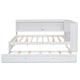 preview thumbnail 25 of 26, Full Size Wood Daybed with Storage Shelves,USB,LED Design,With Twin Size Trundle
