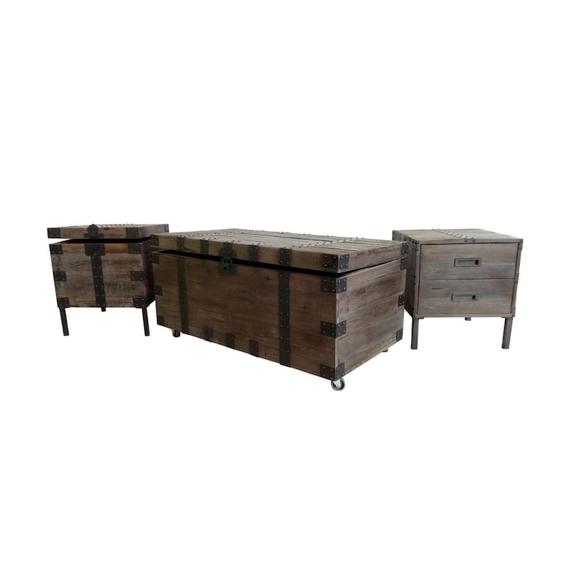 Reclaimed Wood Trunk Coffee Table