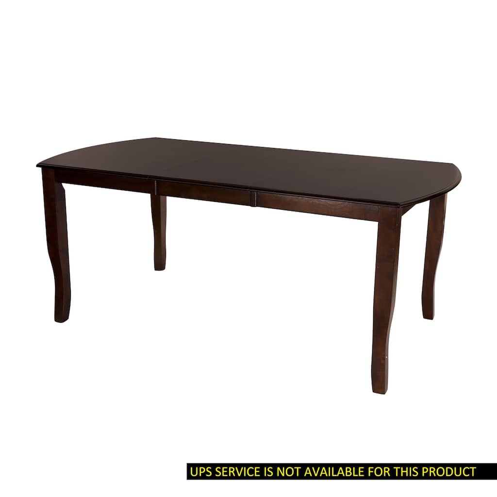 Simple Design 1pc Dining Table with Separate Extension Leaf