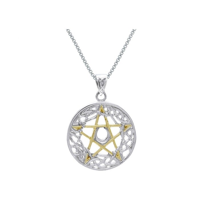 pentagram gold chain