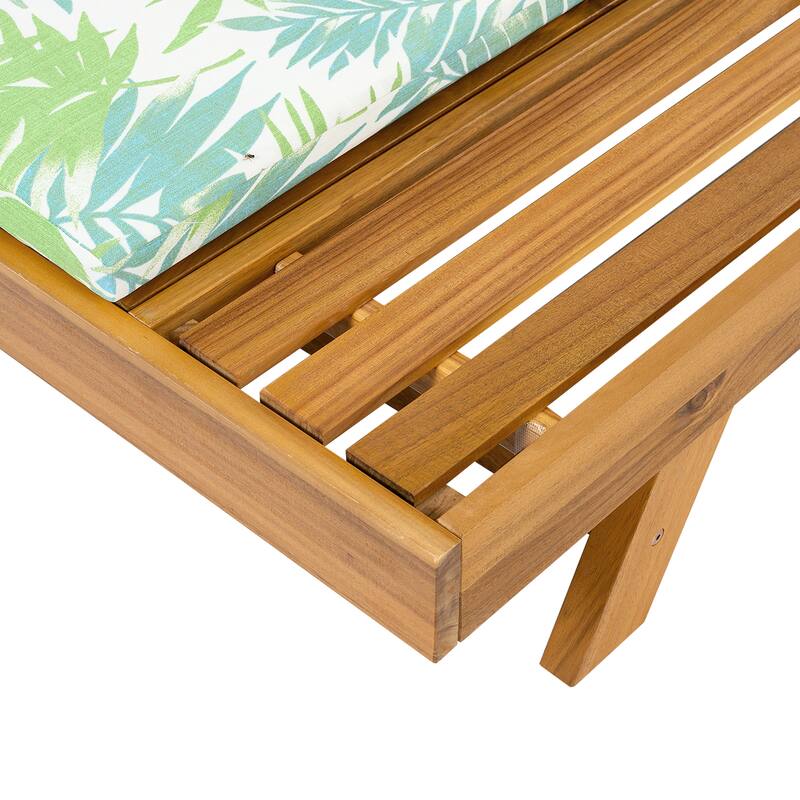Christopher Knight Home- Michael Acacia Outdoor Adjustable Chaise Lounge Set of 2