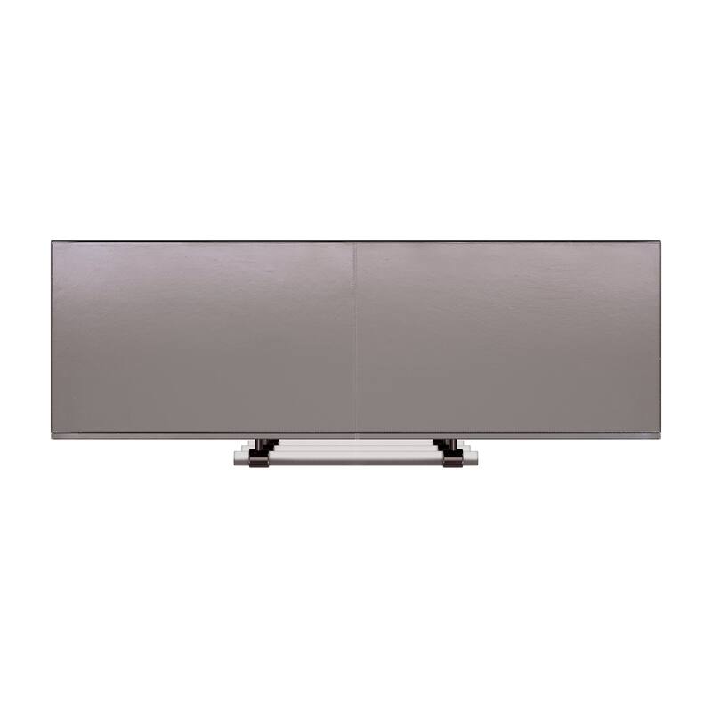 Allman 48 in. W Rectangular Wood and Leather 3 Drawer Accent Chest