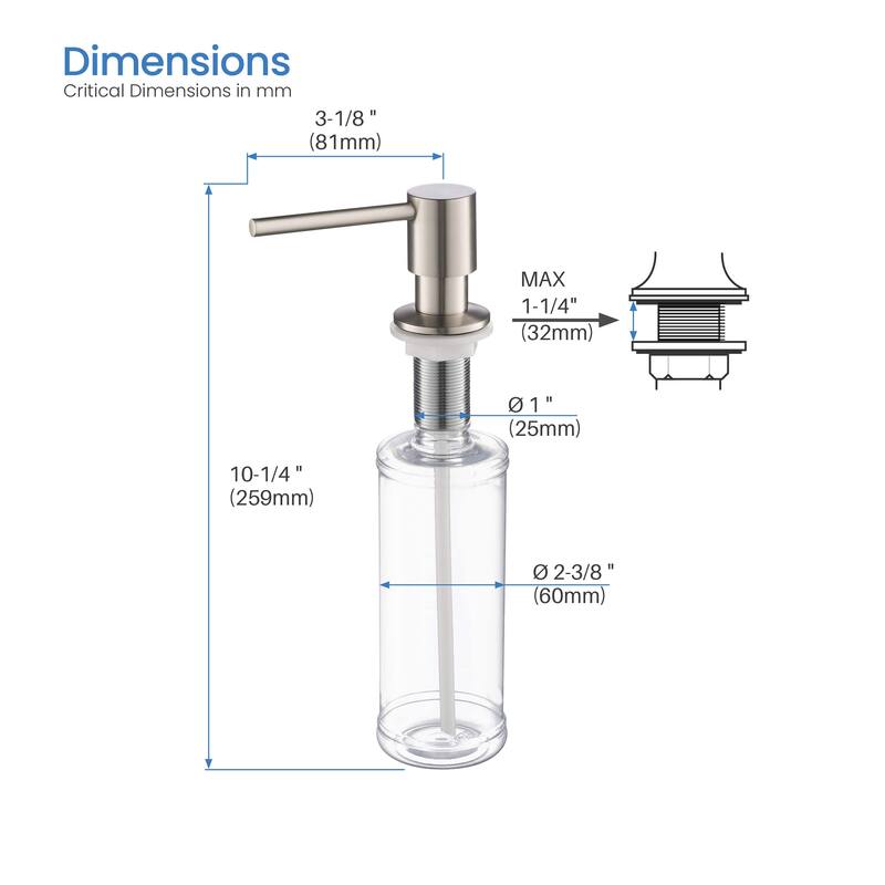 Fusion Single Handle Pull Down Kitchen & Bar Sink Faucet with Soap Dispenser