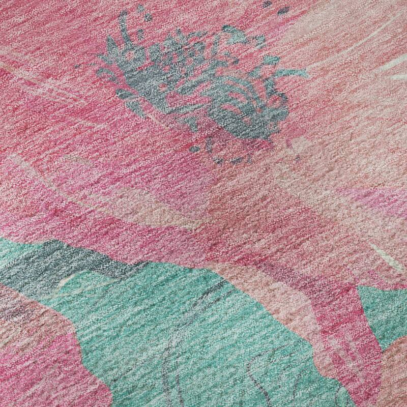 Premium Washable Super Soft Contemporary Floral Mayfield Rug