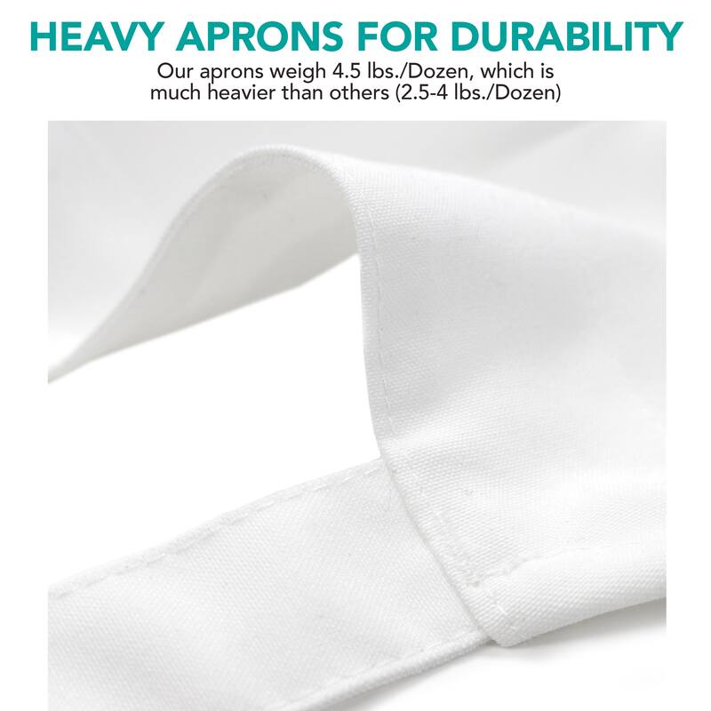 Arkwright Home Bib Spun Poly Aprons - 12 Pack - 33x30