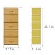 preview thumbnail 78 of 86, Contemporary 5-drawer Chest Vertical Storage Tower- Fabric Dresser