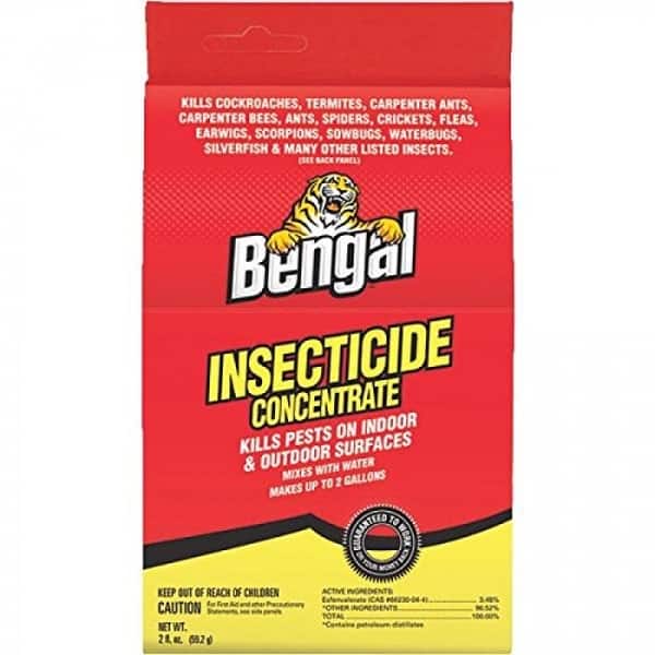 Bengal 33100 Insecticide Concentrate, 2 Oz, Pale Yellow, Liquid - Bed ...