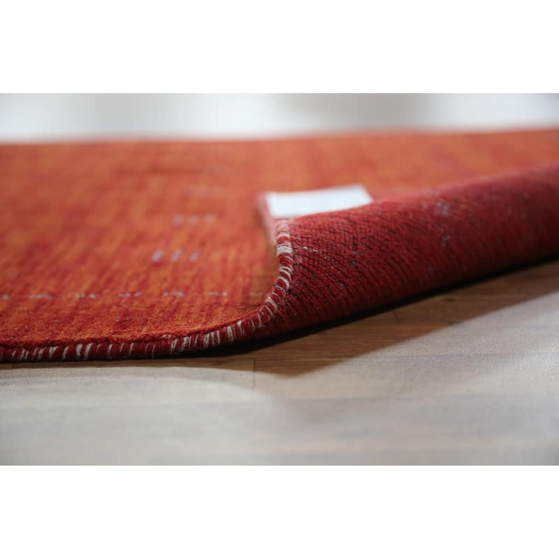Gabbeh Indian Rug Hand-Knotted Tribal Wool Carpet - 4'7" x 6'5"