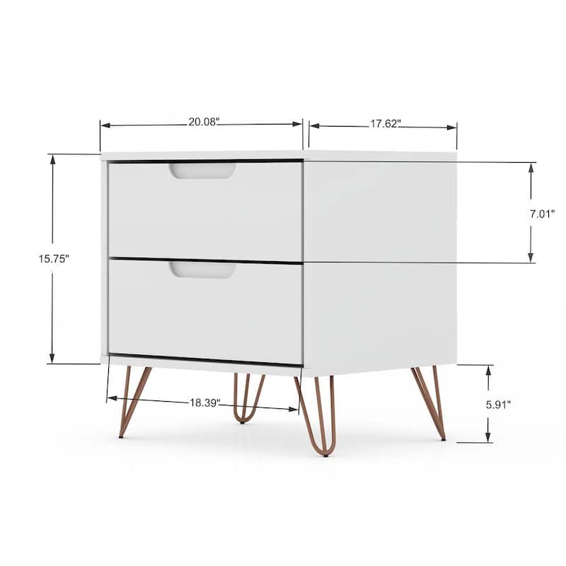 Manhattan Comfort Rockefeller 2-Piece Dresser Set