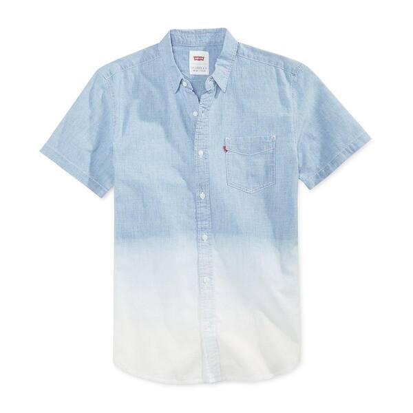 Shop Levi S Mens Casual Shirt Ombre Button Front Overstock