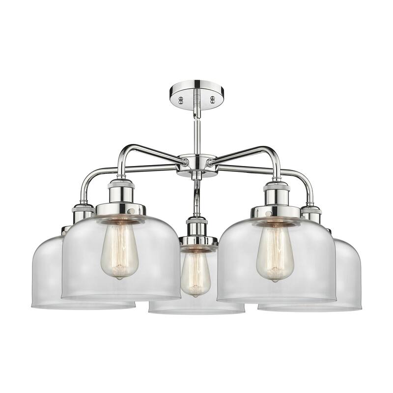 Innovations Lighting Bell - 5 Light 26" Stem Hung Chandelier
