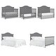 preview thumbnail 3 of 1, Dream On Me Kaylin 5 in 1 Convertible Crib - Steel Grey