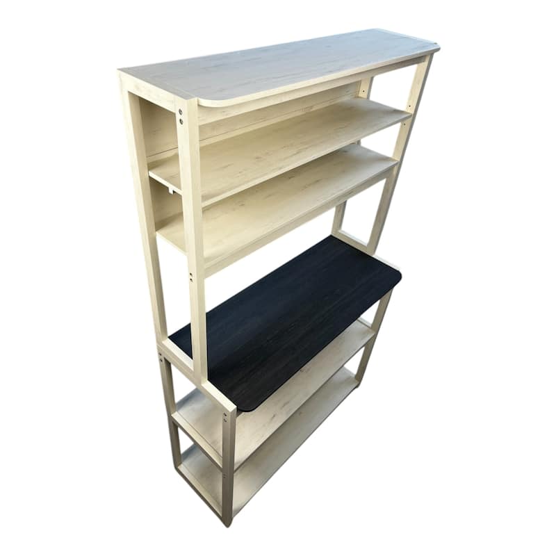 39.37" 5-Tier Bakers Rack for Kitchen with Storage, Coffee Bar, Kitchen Shelves, Microwave Stand