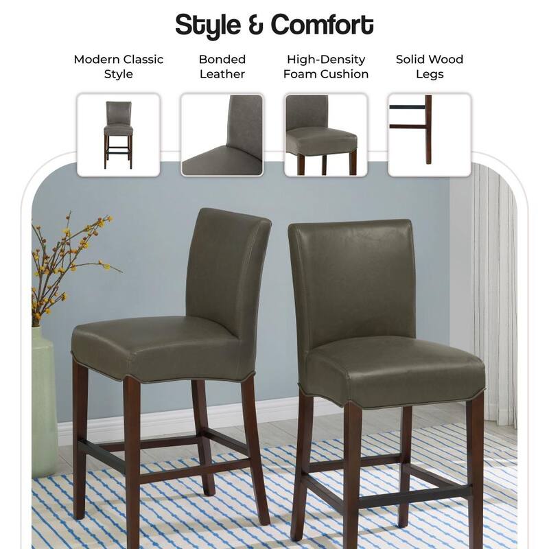 NPD Furniture Milton Bonded Leather Counter Stool
