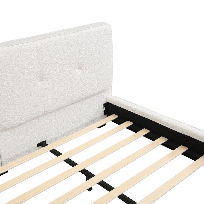 Christopher Knight Home - Oliver Velvet Upholstered King Platform Bed with Tufted Elegance