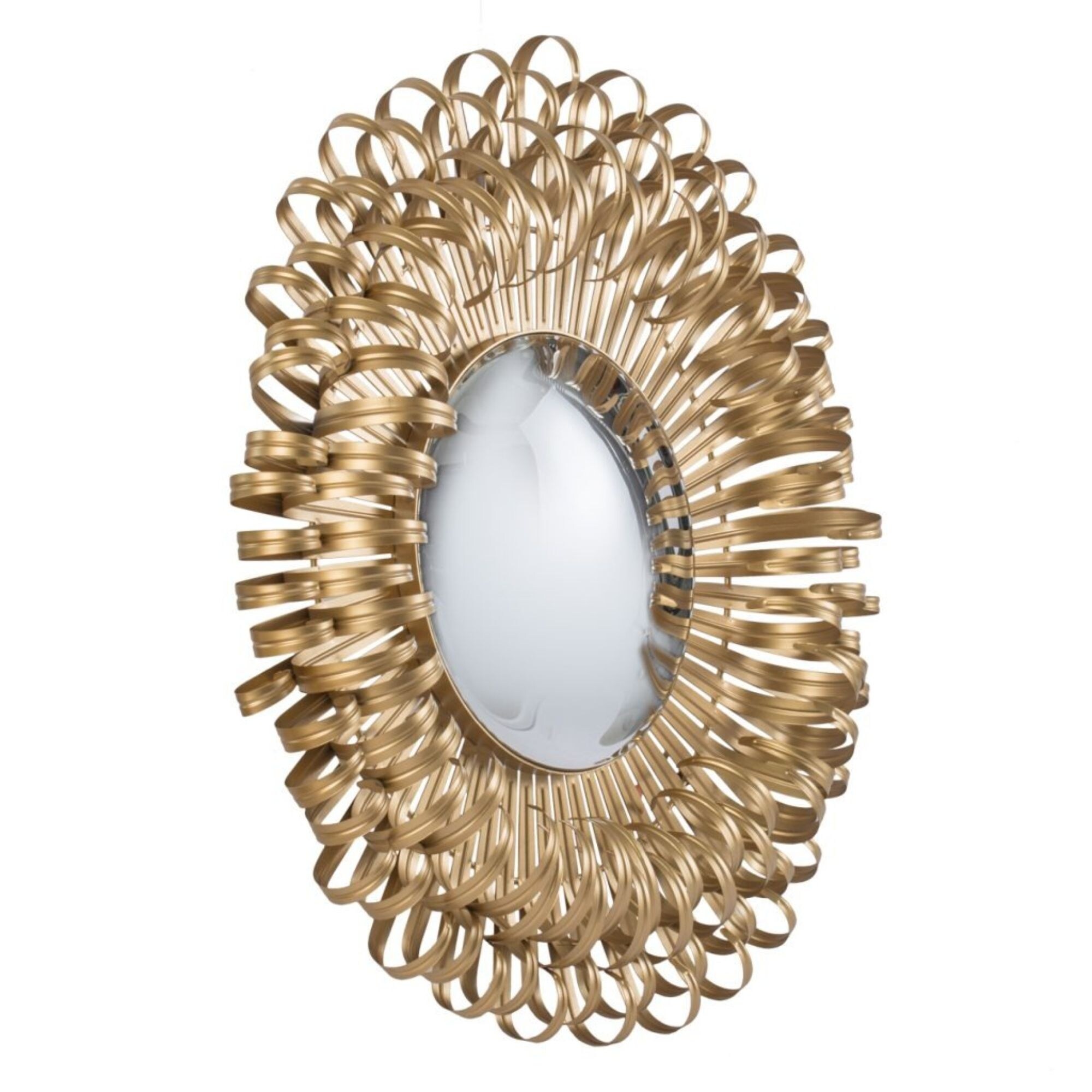 Shop 27 Gold Modern Chic Style Sunburst Mirrored Wall Decor