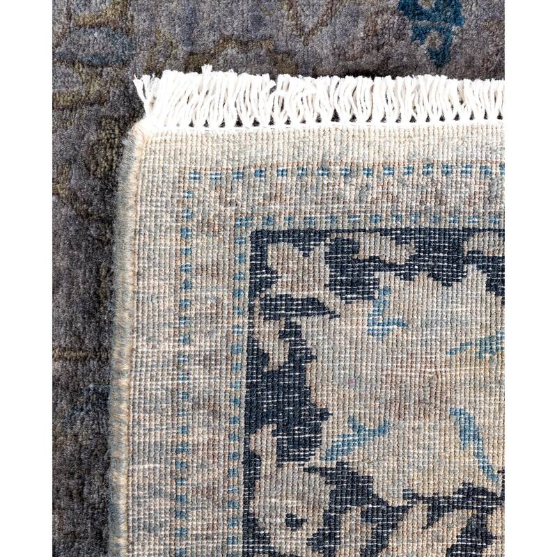 Overdyed One-of-a-Kind Hand-Knotted Area Rug - Gray - 2' 8" x 4' 10"