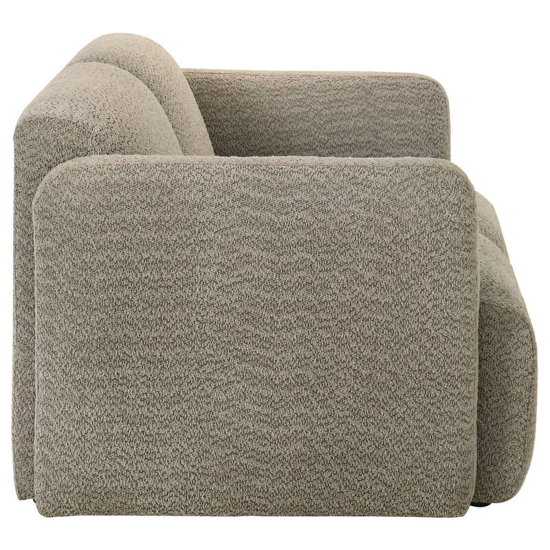 Dorset Fabric Upholstered Round Track Arm Loveseat - 60.25" x 36.75" x 29.25"