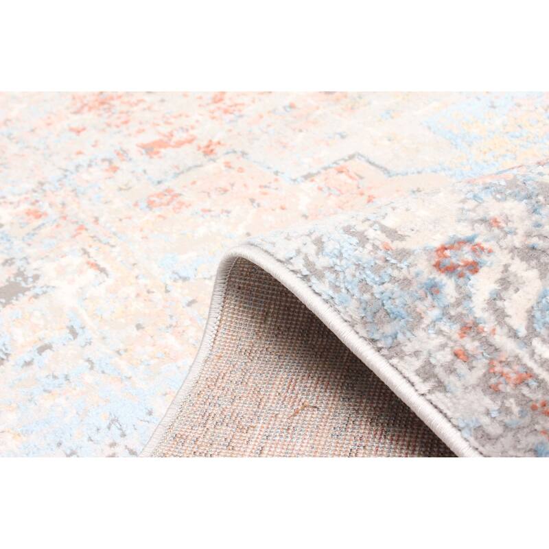 ECARPETGALLERY Machine Made Leila Ivory Area Rug