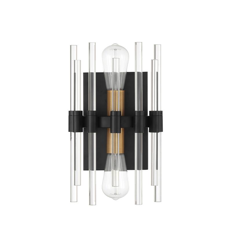 Savoy House 9-1935-2 Santiago 2 Light 14" Tall Bathroom Sconce