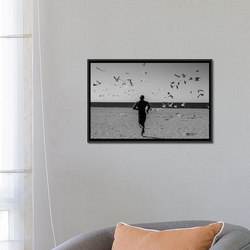 iCanvas "Victor With Birds" by Gregory Prescott Framed