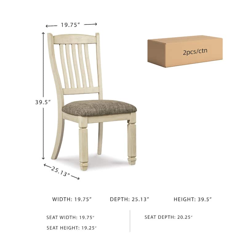 Signature Design by Ashley Bolanburg Dining Room Chair (Set of 2)