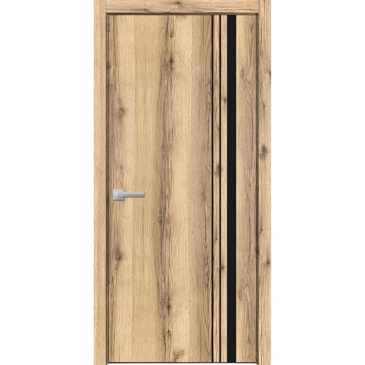 SartoDoors Planum 0011 | Interior French Doors French Door | Solid Wood | Hardware Set | 18x80, Oak Bedroom Door Bathroom Door