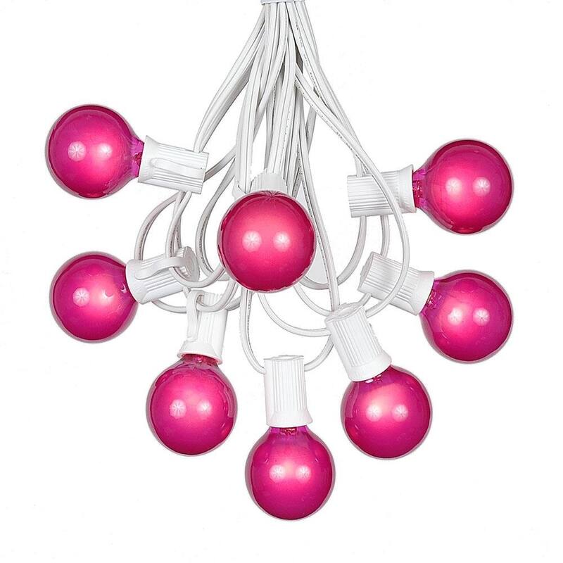 25 Foot G40 Outdoor Globe Patio String Lights - Set of 25 G40 Globe Bulbs