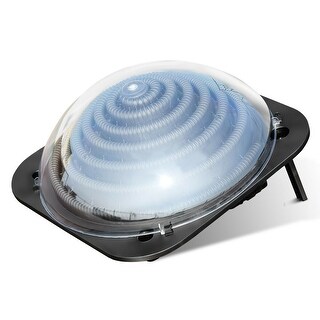 Costway Black Outdoor Solar Dome Inground &Above Ground Swimming Pool