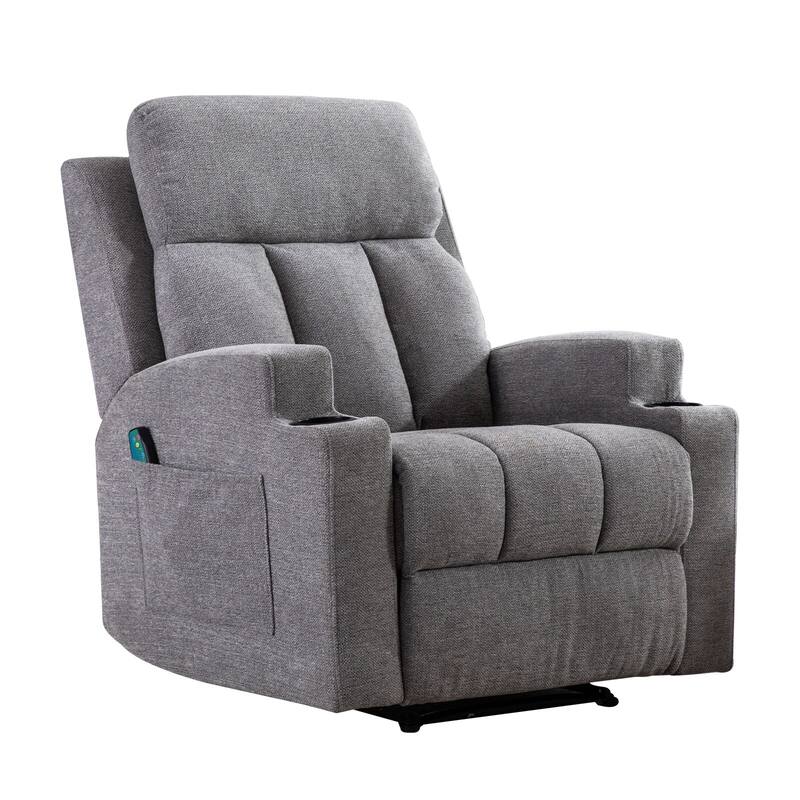 Ebello Massage Recliner Chair with Heat and Vibration Manual Sofa